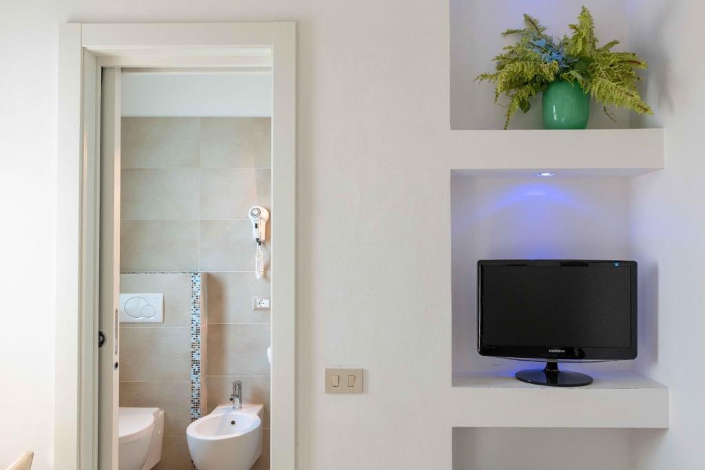 Koupelna v ubytování Hotel Smart Cervia B&B