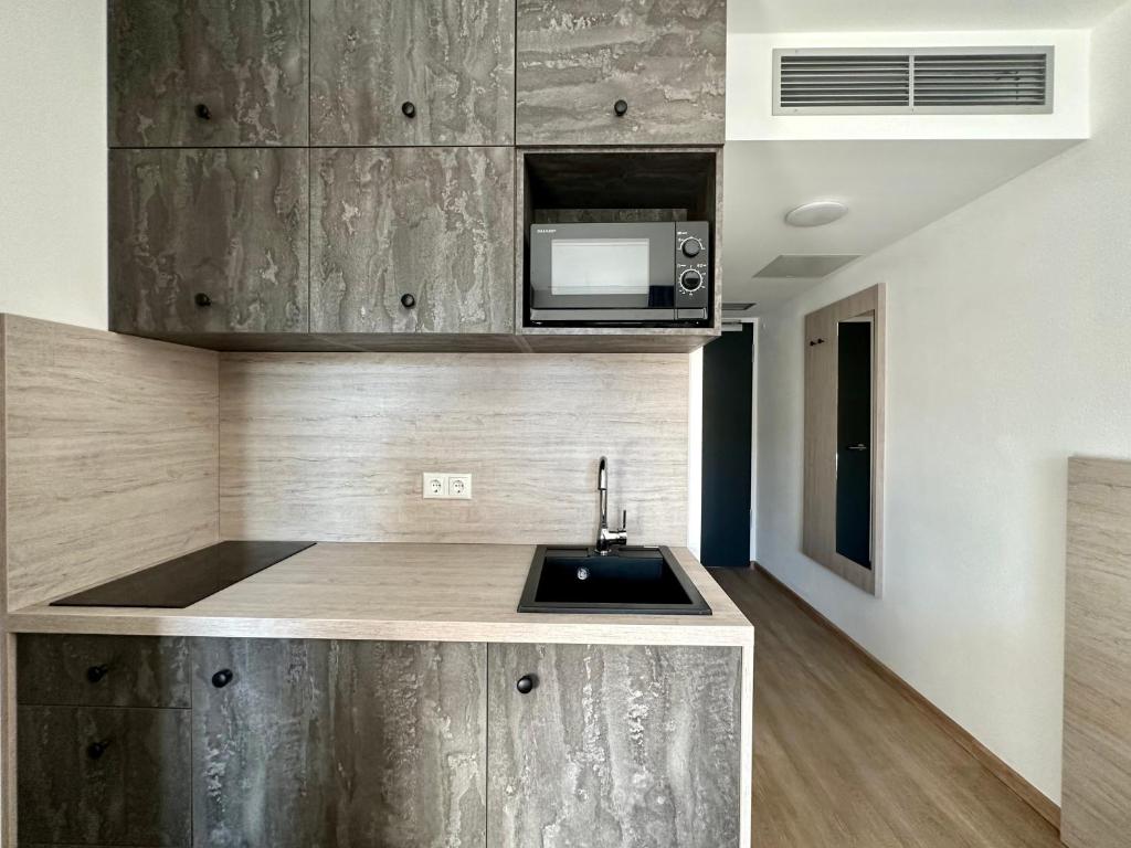 Apartimo München-Unterhaching - 厨房的工作室公寓