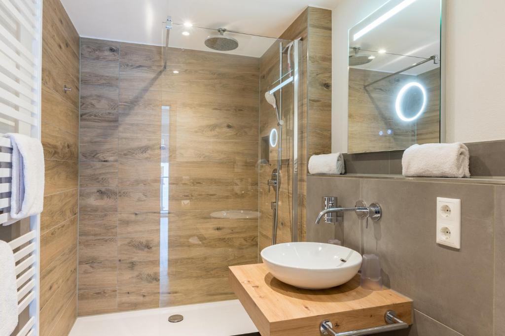 Koupelna v ubytování Bergzeit - Hotel & Appartements
