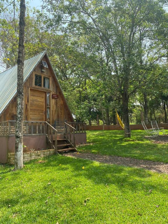 Zahrada ubytování Cabaña del lago