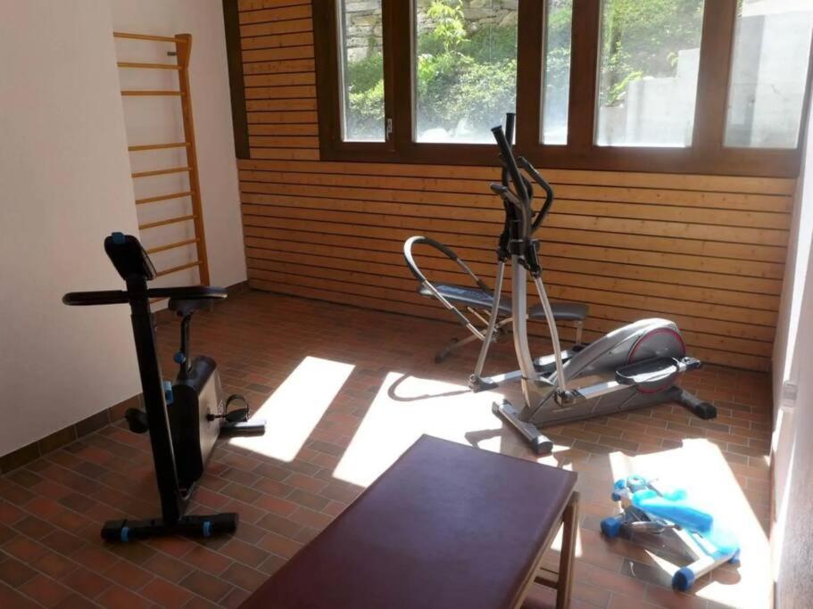 Gimnàs o zona de fitness de Charmant logement vue dégagée Jeanne d'Arc
