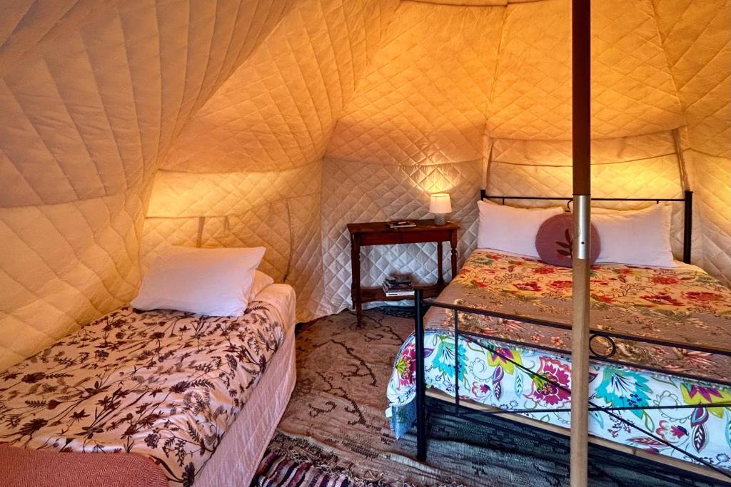 Postel nebo postele na pokoji v ubytování Te Tiro Accommodation