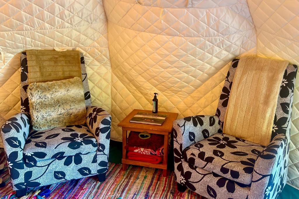 Posezení v ubytování Te Tiro Accommodation