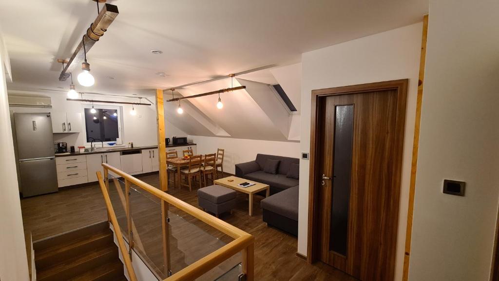 Kuchyň nebo kuchyňský kout v ubytování Apartmán Malá Valaška