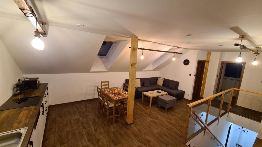 Posezení v ubytování Apartmán Malá Valaška