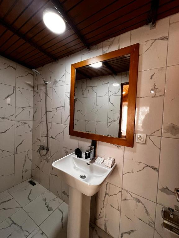 Koupelna v ubytování Maya World Didyma Hotel