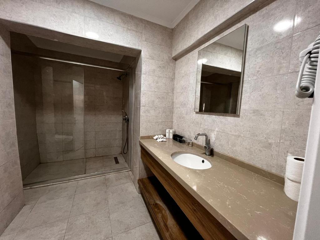 Koupelna v ubytování Maya World Didyma Hotel