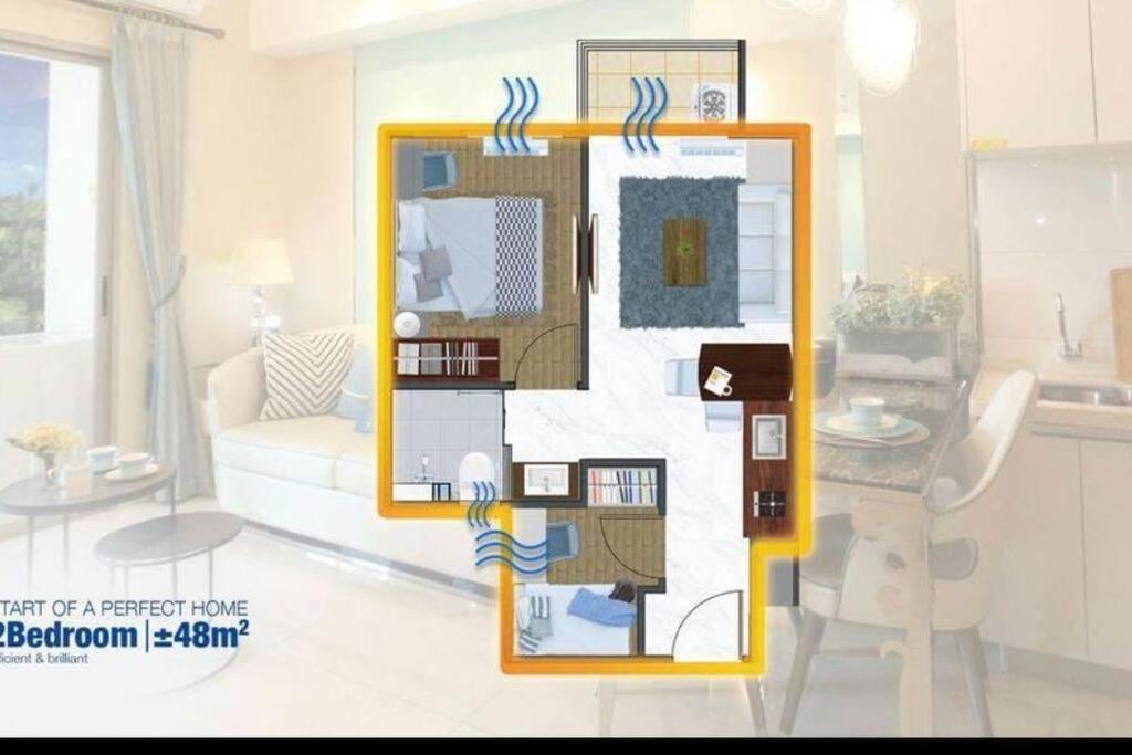 Kuchyň nebo kuchyňský kout v ubytování Apartement 2BR sky house BSD