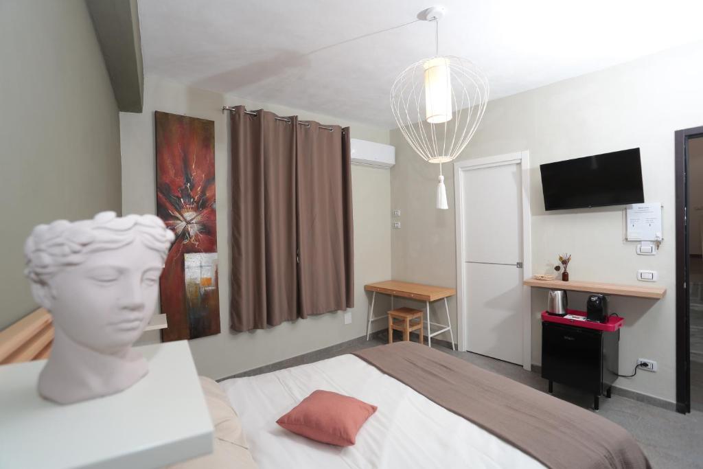 TV a/nebo společenská místnost v ubytování Oikia Atenea Automatic Rooms