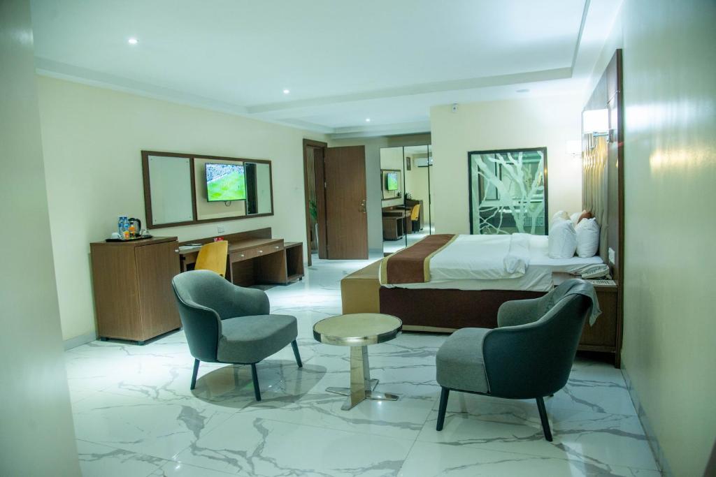 Posezení v ubytování Carlton Swiss Grand Hotel