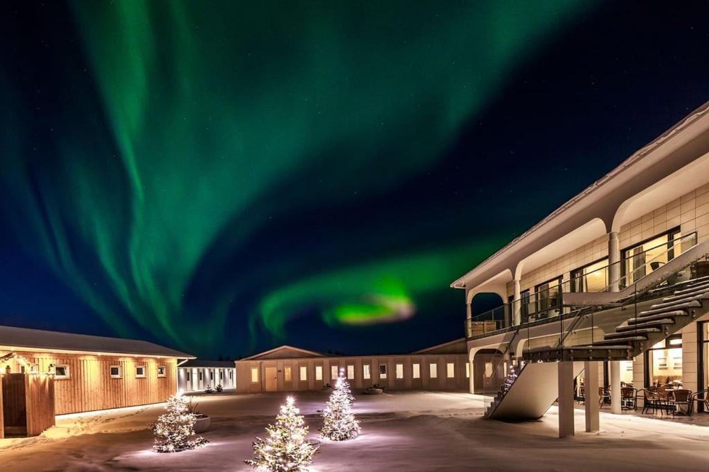 Byggingin sem hótelið er í