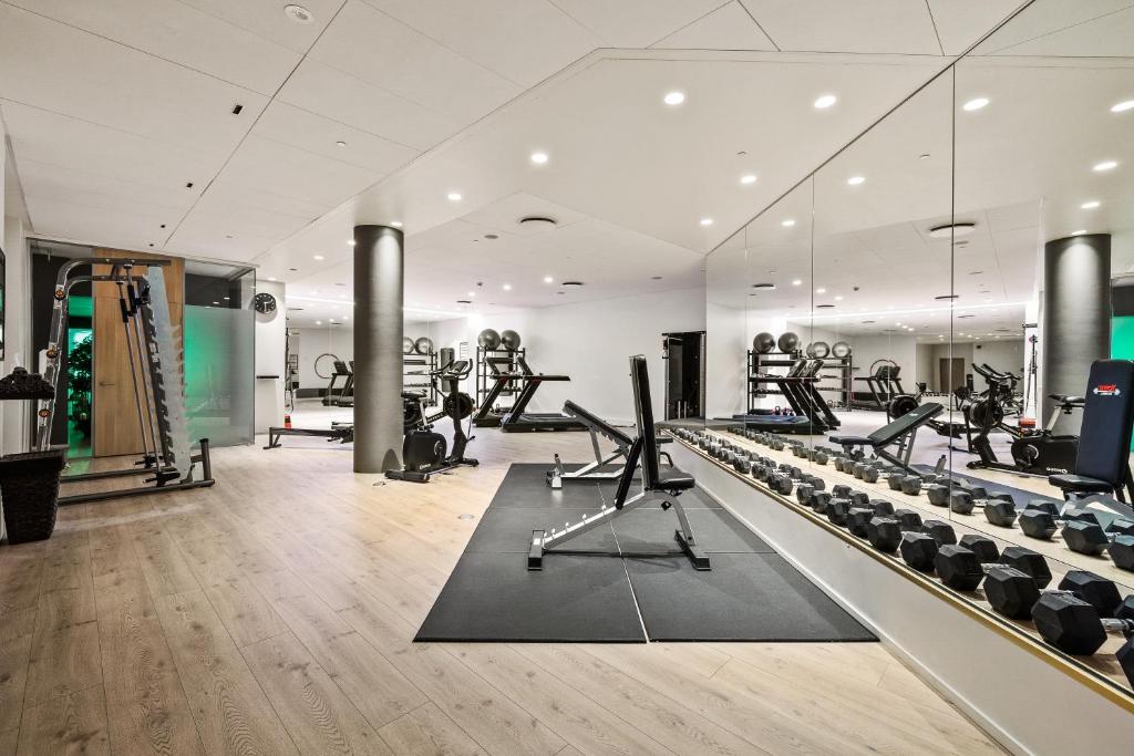 Fitness centrum a/nebo fitness zařízení v ubytování Hotel Ísland – Spa & Wellness Hotel