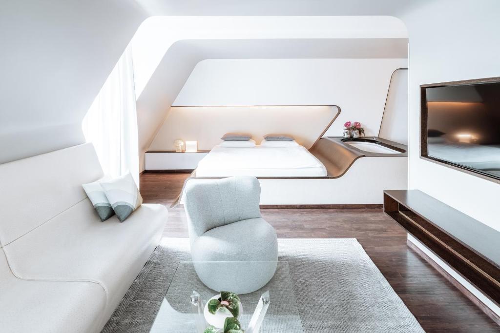 TV a/nebo společenská místnost v ubytování Hotel Q! Berlin