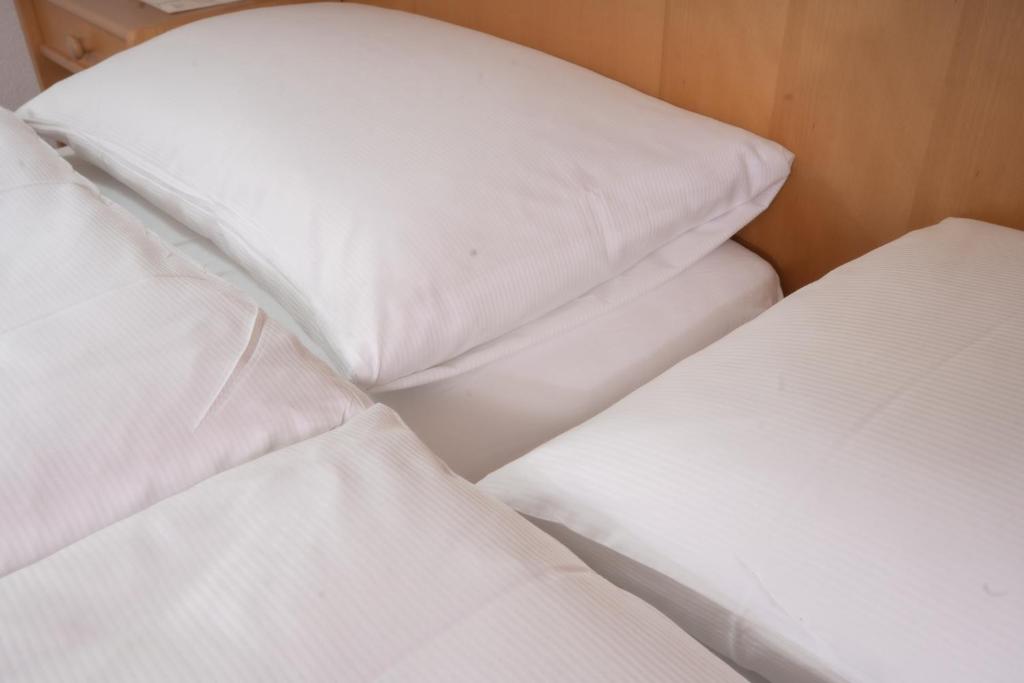 Postel nebo postele na pokoji v ubytování Hotel Alpenhof