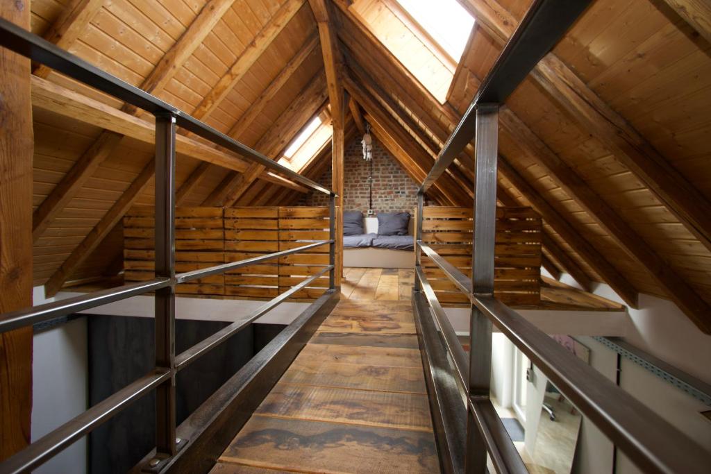 Postel nebo postele na pokoji v ubytování Mini-Loft in schöner Voreifel