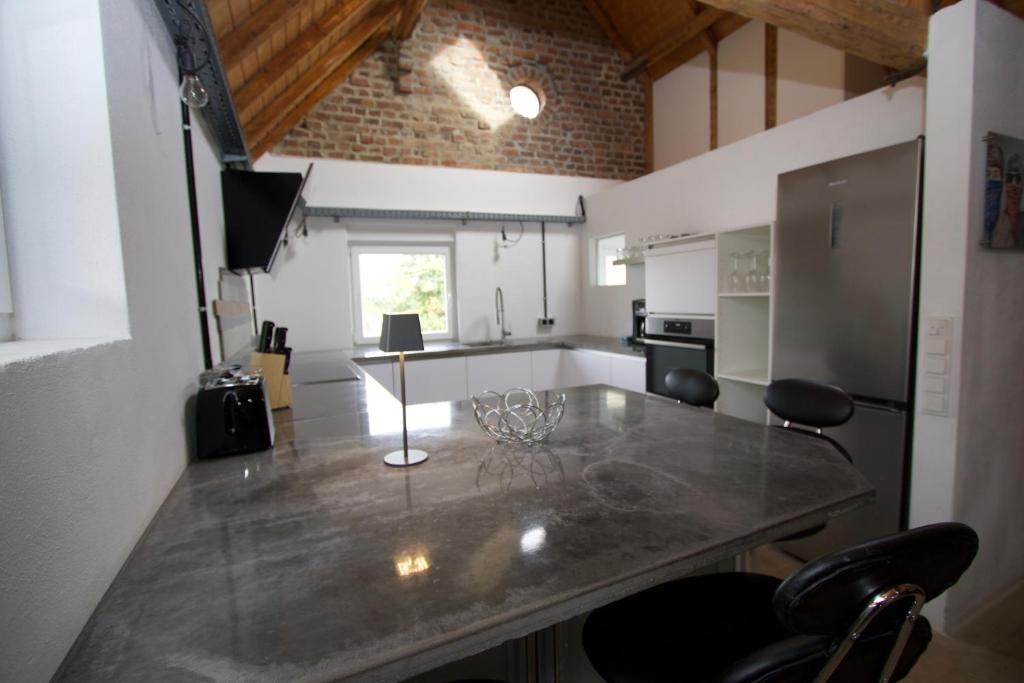 Kuchyň nebo kuchyňský kout v ubytování Mini-Loft in schöner Voreifel