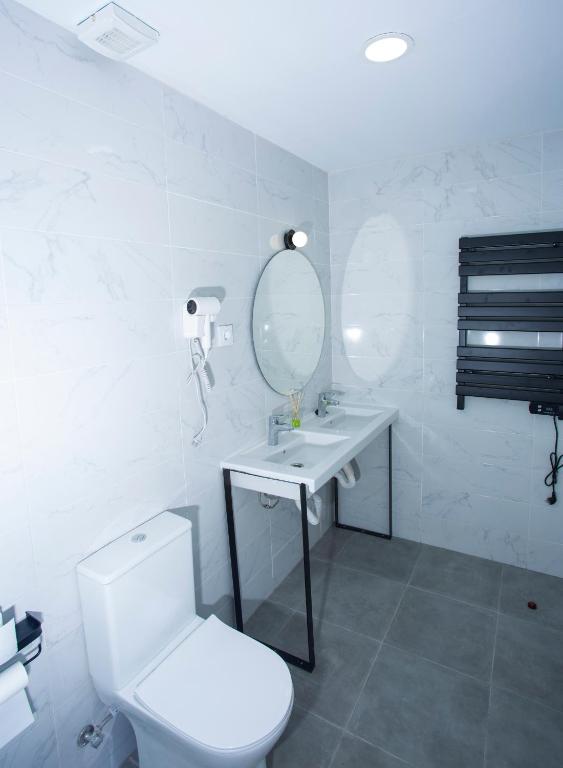 Koupelna v ubytování SG ROOMS