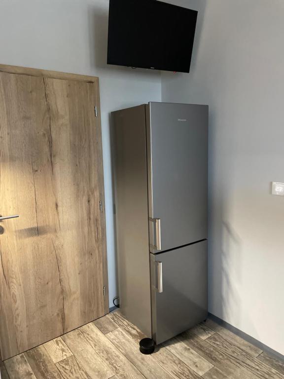 Kuchyň nebo kuchyňský kout v ubytování Apartmány Andělská