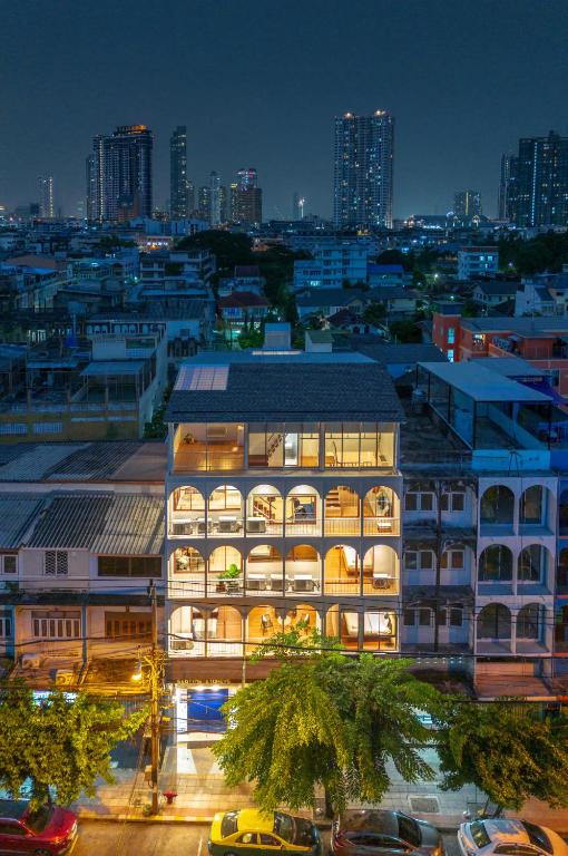 Nespecifikovaný výhled na destinaci Bangkok nebo výhled na město při pohledu z apartmánu