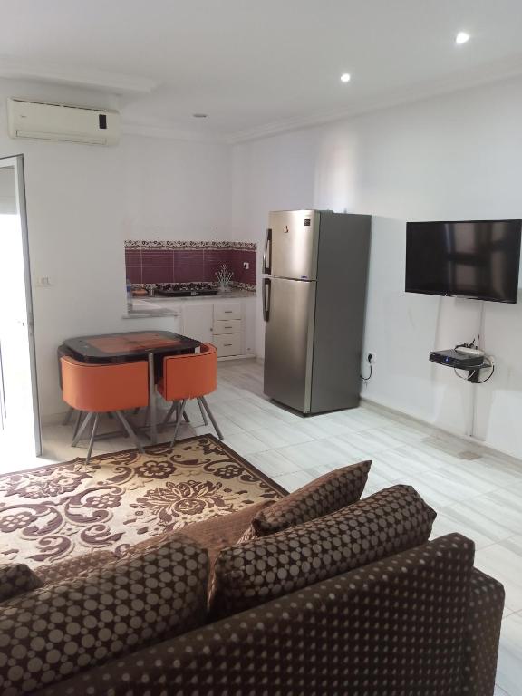 Et opholdsområde på Appartement meublé à Hammamet Nord