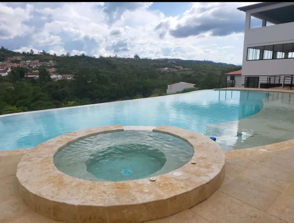 Bazén v ubytování Casa colonial buragua nebo v jeho okolí