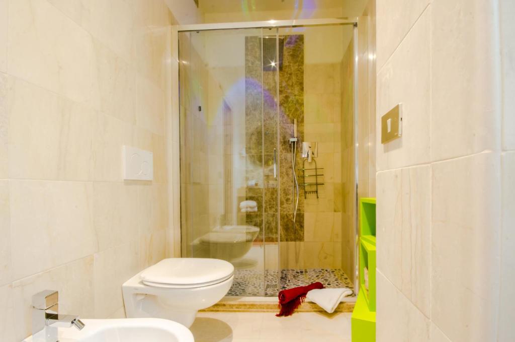 Koupelna v ubytování Albergo Villa Gaia