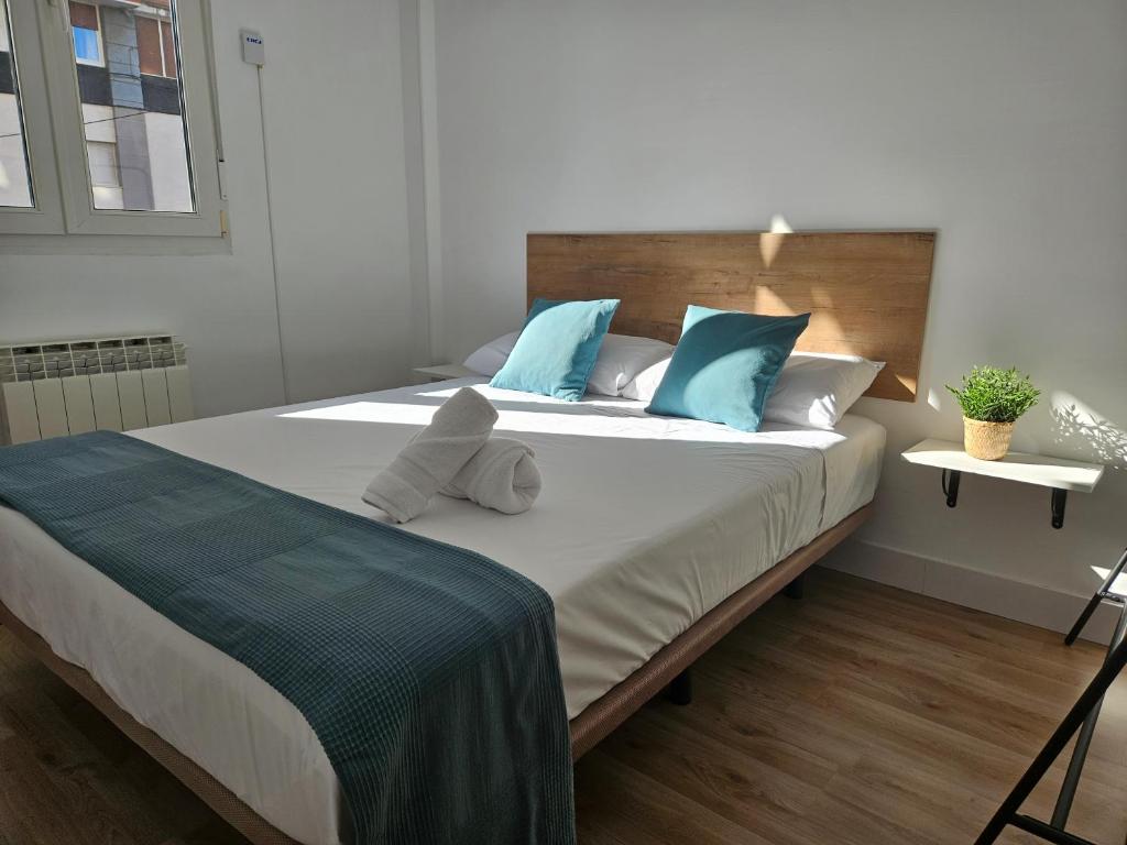Postelja oz. postelje v sobi nastanitve Apartamento Bilbao