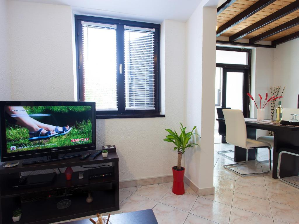 Telewizja i/lub zestaw kina domowego w obiekcie Apartment Červar