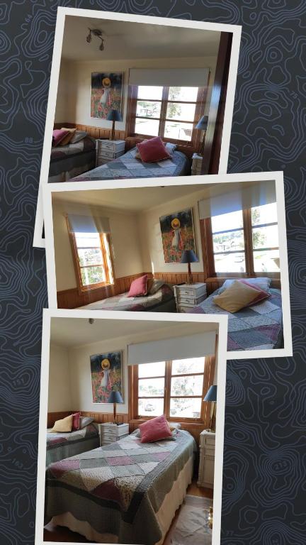 Postel nebo postele na pokoji v ubytování Casa Mia, Puerto Varas, habitación doble