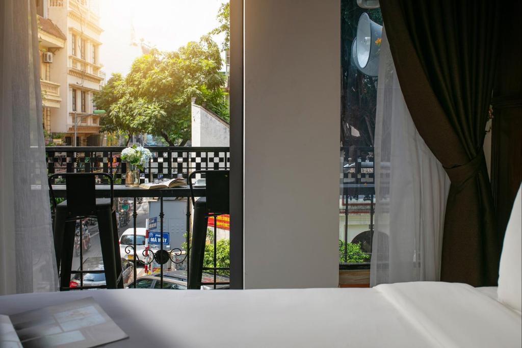 Balkón nebo terasa v ubytování Tunger Grand Hotel