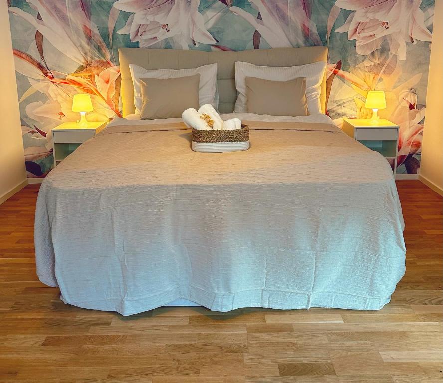 Postel nebo postele na pokoji v ubytování Suites in Mödling