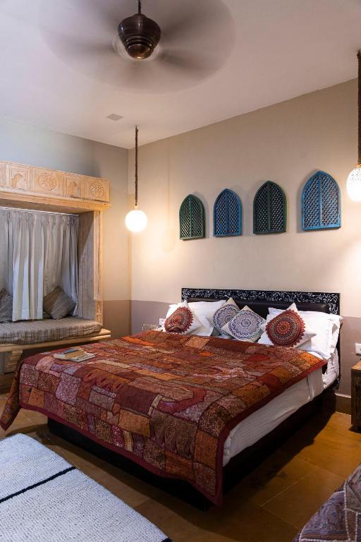 Postel nebo postele na pokoji v ubytování Casa De Kaku Jaisalmer