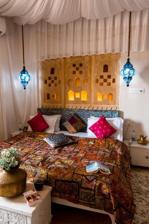 Posezení v ubytování Casa De Kaku Jaisalmer