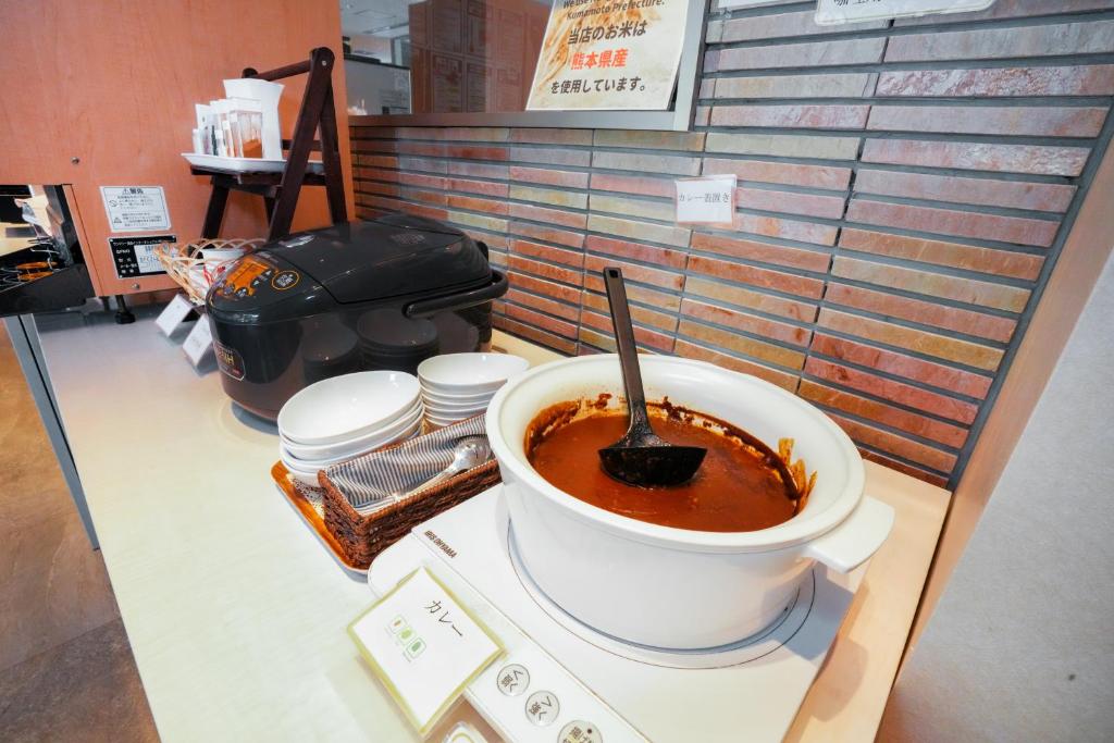 &and COMFY HOTEL Kumamoto Jo View咖啡機或泡茶用具