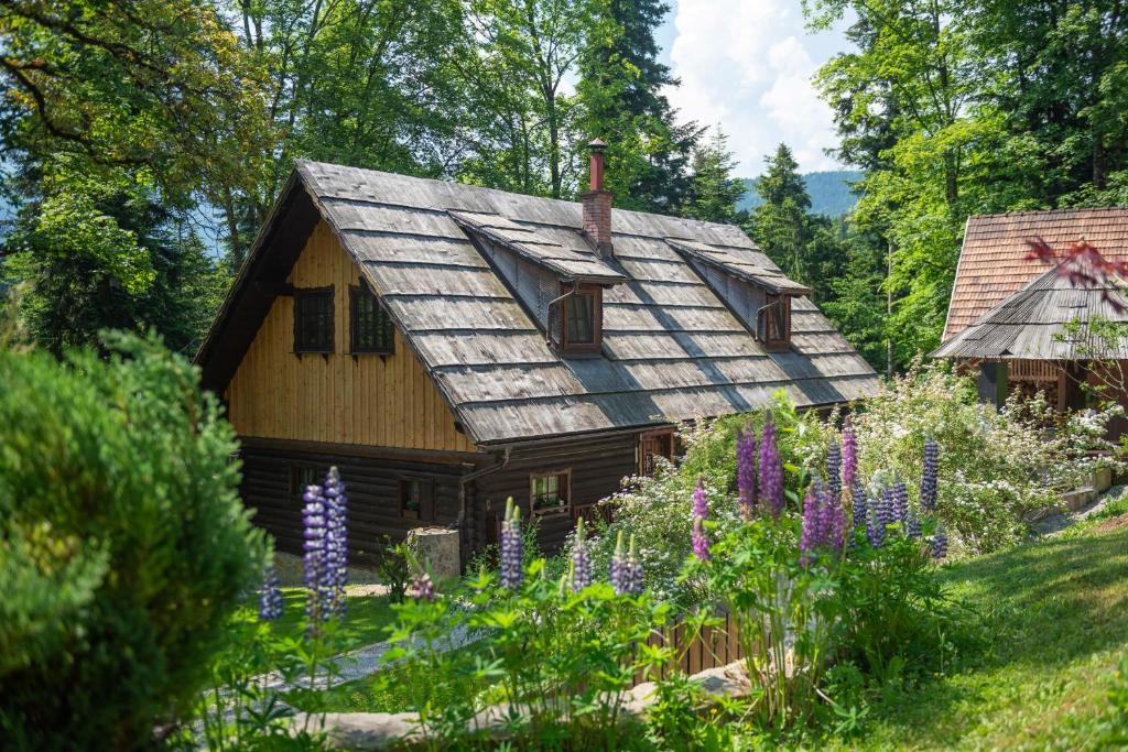 Giardino di Počitniška hiša Koča Dobnik