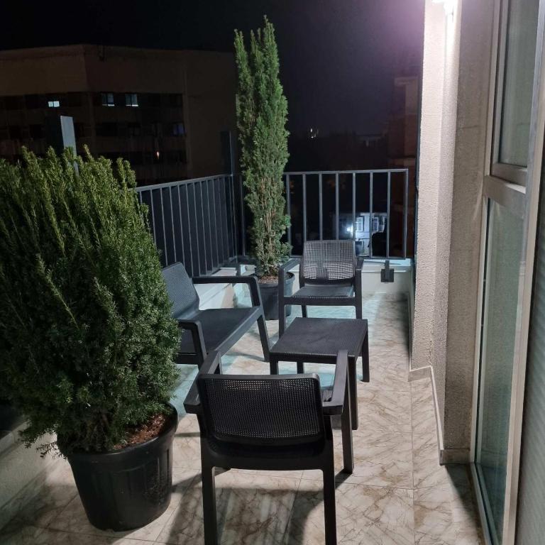Balkón nebo terasa v ubytování Glass Cube Hotel