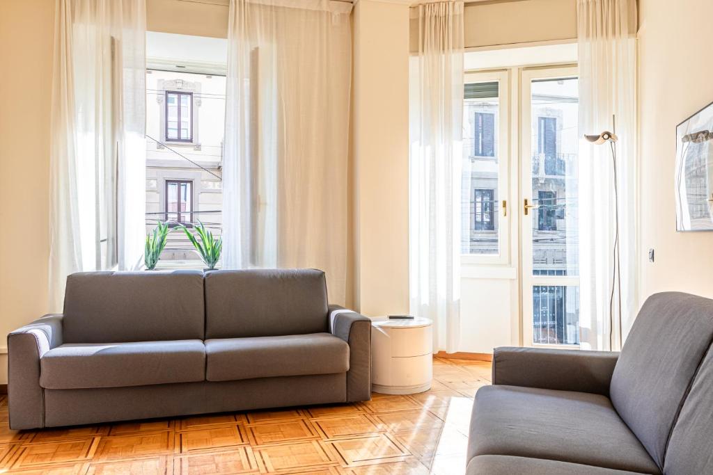 A seating area at Ca' Magenta