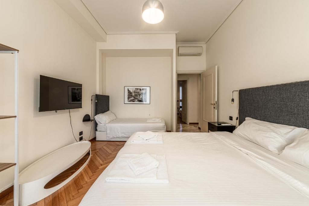 A bed or beds in a room at Ca' Magenta