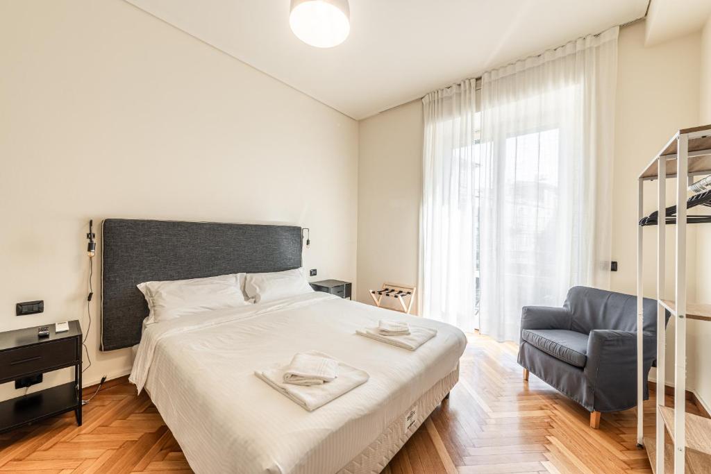 A bed or beds in a room at Ca' Magenta
