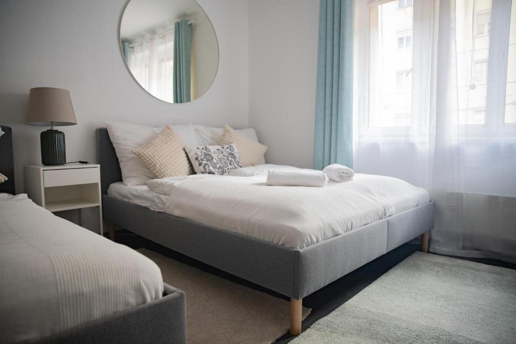 Krevet ili kreveti u jedinici u okviru objekta Studio Apartment, 3 min to U1 Reumannplatz