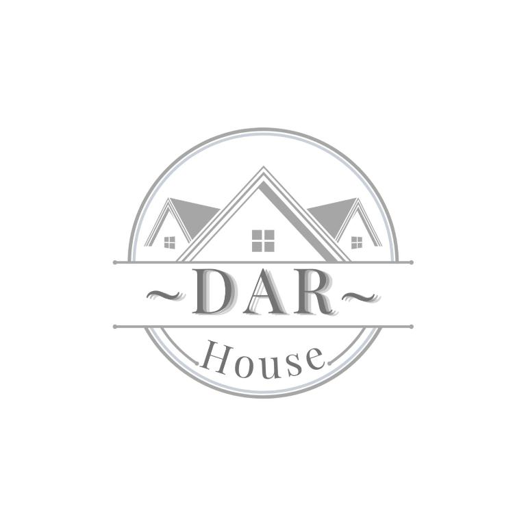 a logo for a real estate agency with a house at DAR House in Vîlcele