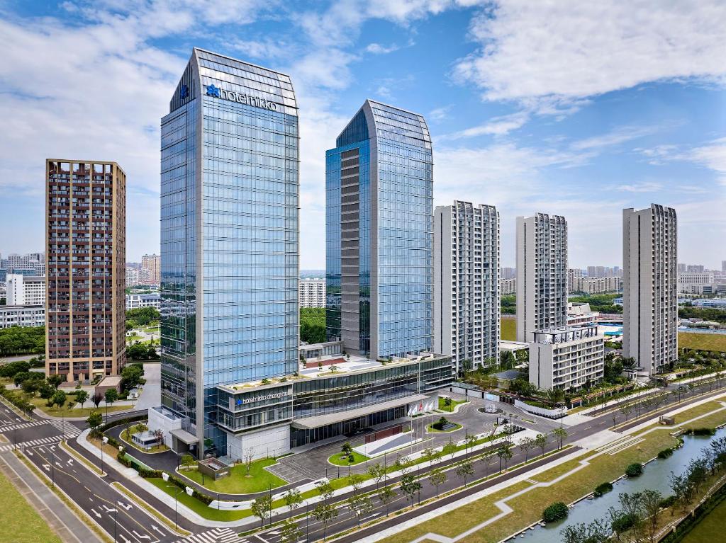 Nespecifikovaný výhled na destinaci Changshu nebo výhled na město při pohledu z hotelu