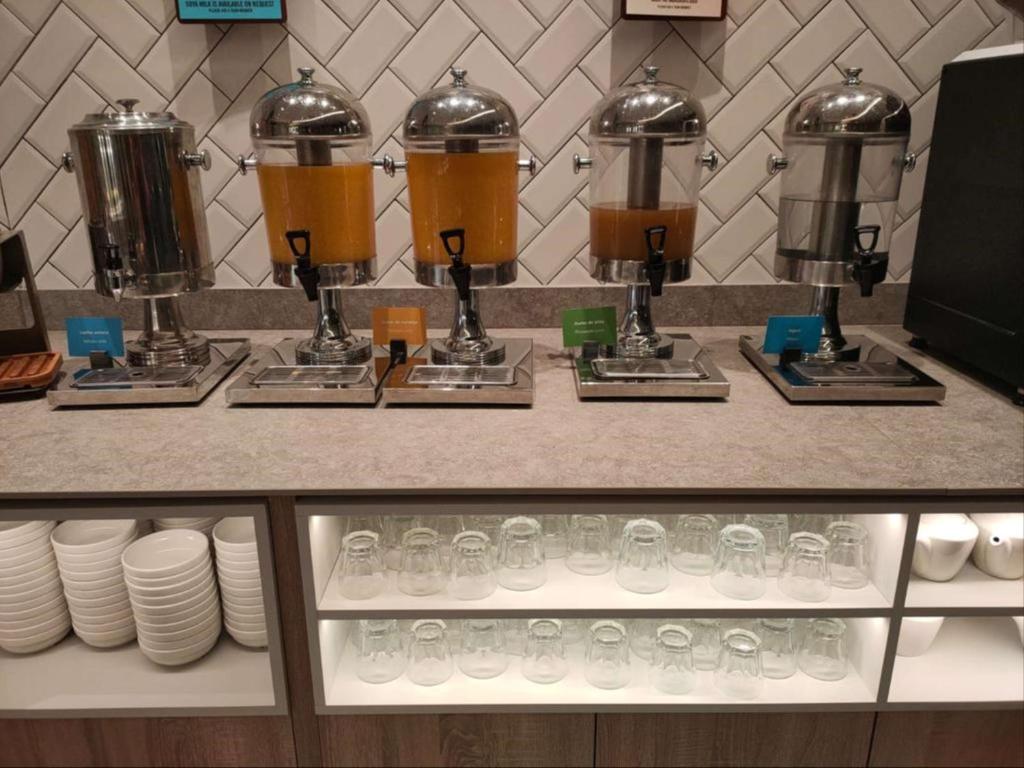 A kitchen or kitchenette at Hampton By Hilton Alcobendas Madrid
