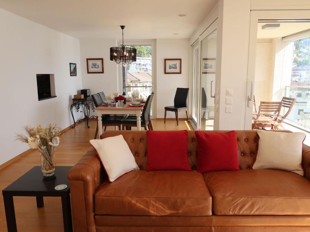 Posezení v ubytování Apartment Le Belvédère D3-8 by Interhome