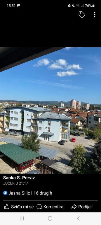 a screenshot of a picture of a building at Apartman Sany in Bihać
