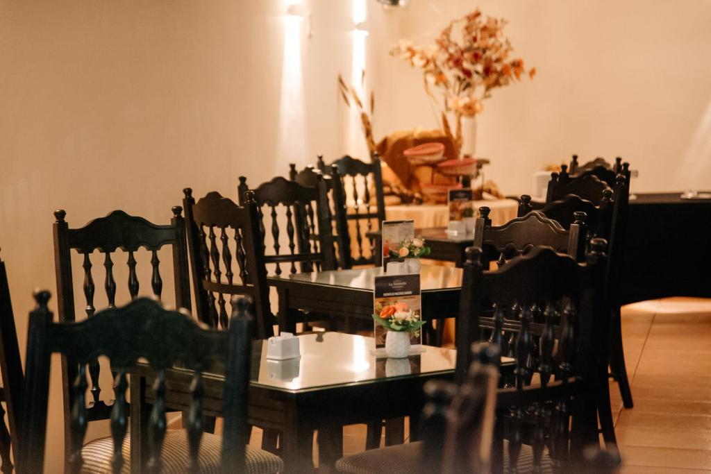 Χώρος καθιστικού στο Hotel Carrera