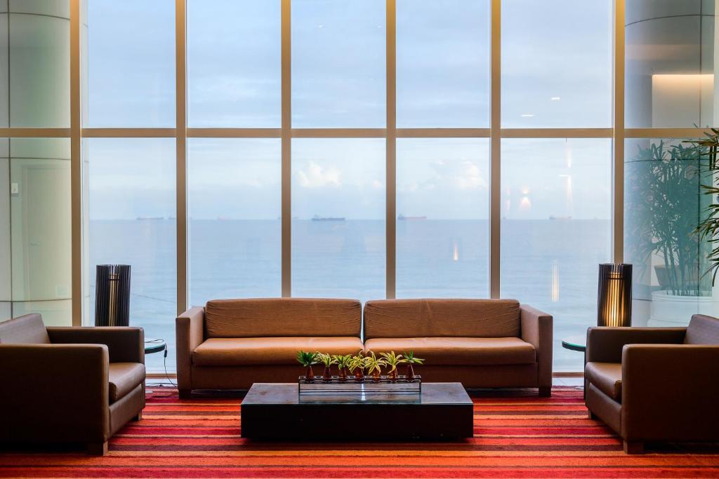Posezení v ubytování Hotel Luzeiros São Luis