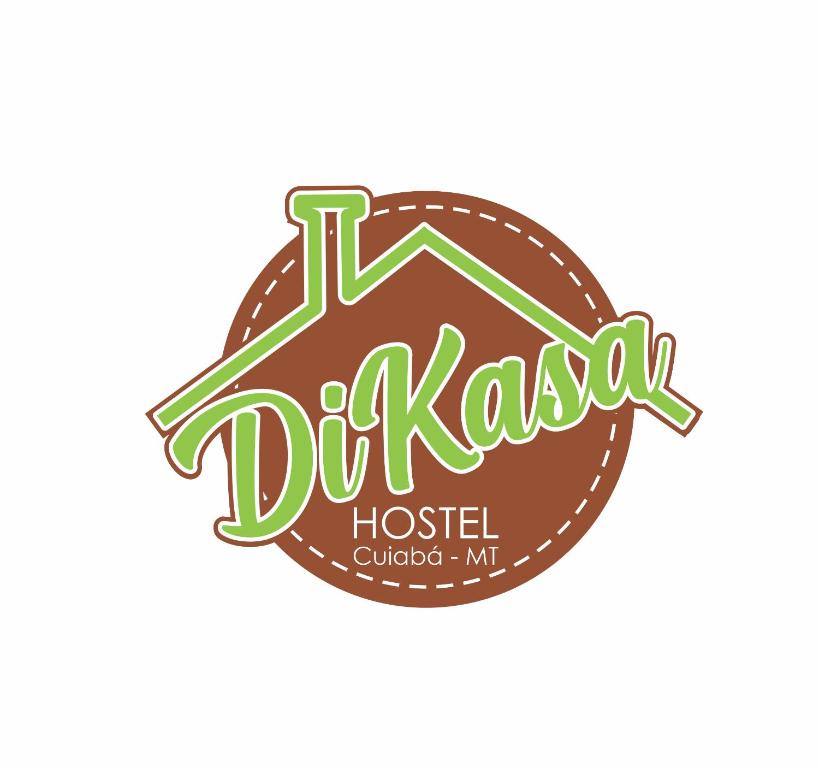 a sign of a house with the words dukan hostel college mt illustration at HOSTEL DIKASA in Cuiabá