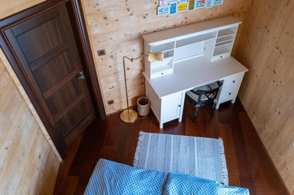 Kuchyň nebo kuchyňský kout v ubytování Strohlehm'zhaus