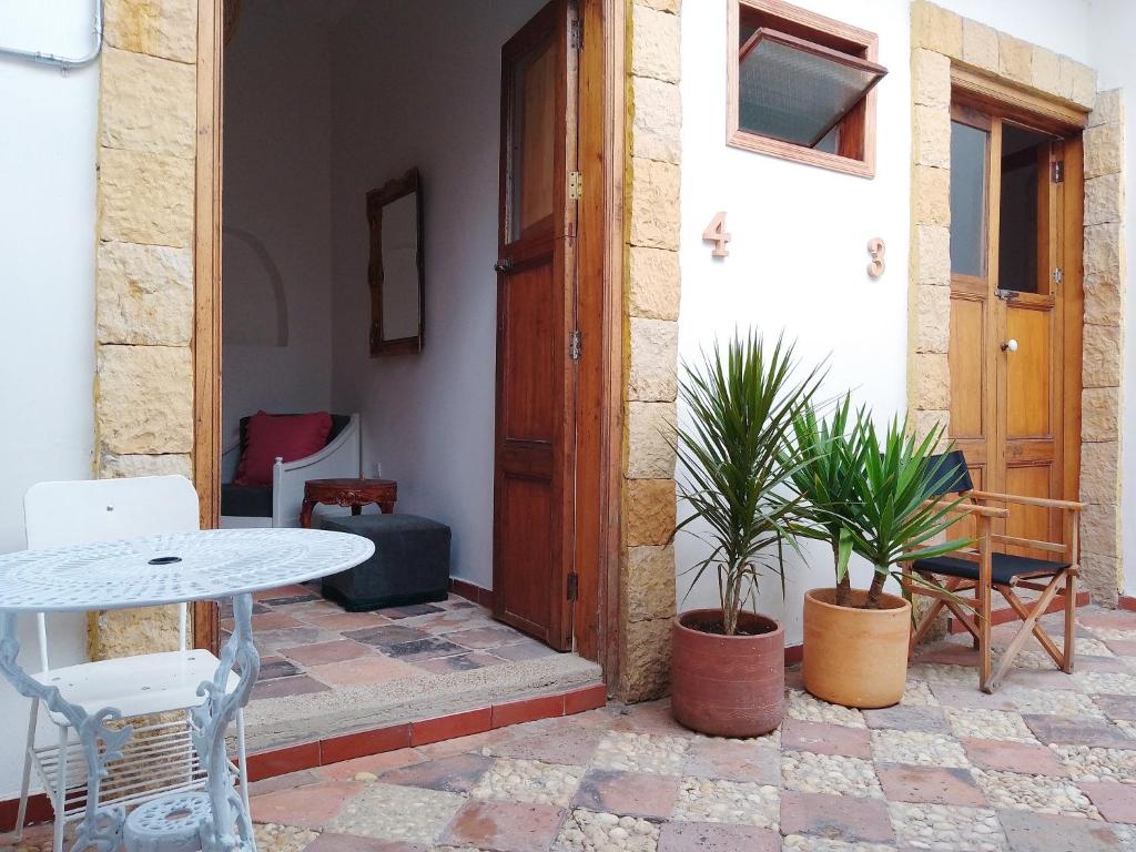 Patio nebo venkovní prostory v ubytování Casita de Piedra